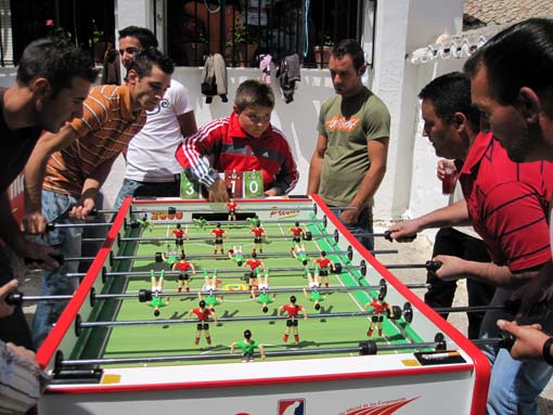  El campeonato de futbolín se sucedió a lo largo del día 