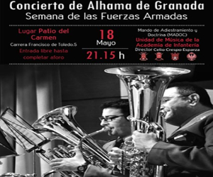 Concierto de la Unidad de Música de la Academia de Infantería, en Alhama
