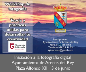 Taller de iniciación a la fotografía digital, en Arenas del Rey