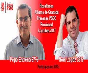 Los socialistas alhameños apoyaron la candidatura de Pepe Entrena