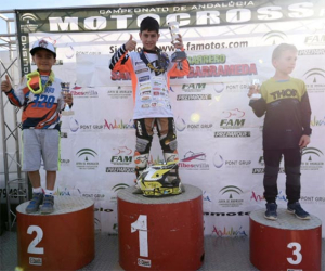 ¡Roberto lo consiguió!, se proclamó Campeón de Andalucía de Motocross (MX 50cc) en la final del campeonato 