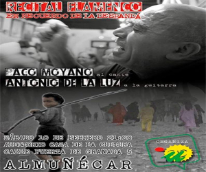 Paco Moyano actuará el sábado 10 de febrero en la Casa de la Cultura de Almuñécar