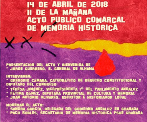 Acto de Memoria Democrática en el aniversario de la proclamación de la II República Española