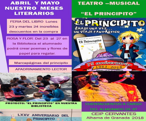 X Feria del libro del CEIP Cervantes de Alhama de Granada.