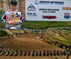 Nuestro joven piloto de motocross volvió a ganar en el circuito de Casares “Costa del Sol”