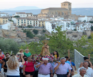 El nuevo acto religioso iniciado este año el día de Los Ángeles contó con numerosos fieles