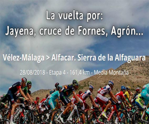 La Vuelta ciclista a España pasa este martes por Jayena en su 73 edición