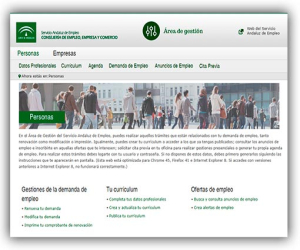Inscripción online a ofertas de empleo difundidas por oficinas del servicio andaluz de empleo