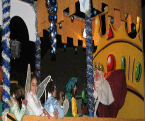 Participantes en la cabalgata de reyes del 5 de enero de 2007