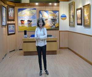 Isabel Sancho, nacida en Arenas del Rey, expone una selección de sus óleos en el Centro Artístico de Granada