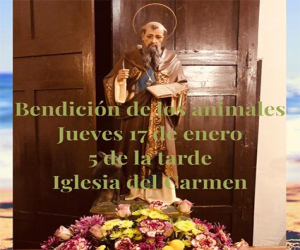 Bendición de los animales, este jueves a las 5 de la tarde