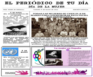 El alumnado del CEIP Conde de Tendilla celebró el 8 de marzo como reporteros