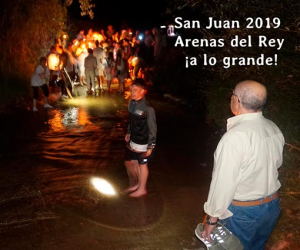Noche de San Juan en Arenas del Rey ¡fantástica!