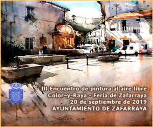 III Encuentro de pintura al aire libre 'Color–y-Raya', en la Feria de Zafarraya