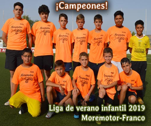 Moremotor-Franco es el ganador de la liga de verano infantil 2019