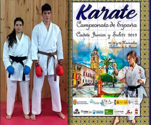Alicia Correa y Germán González al campeonato de España de karate