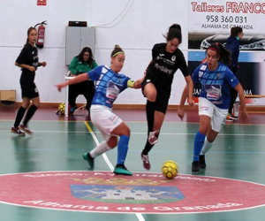 El alevín e infantil de la UD Alhameña se asoman a los puestos de cabeza