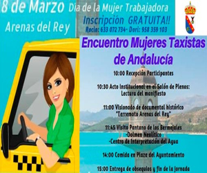 Arenas del Rey celebrará el día de la mujer con un encuentro de mujeres taxista de Andalucía