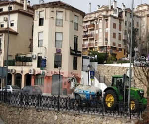 Comenzó la desinfección de las calles de Alhama