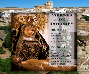 El Viernes de Dolores de este año 2020 será virtual en Alhama