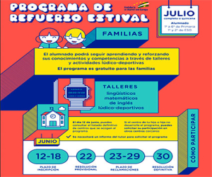 El CEIP Conde de Tendilla en el programa de Refuerzo Estival 2020