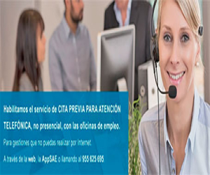 El servicio de empleo SAE restablece la cita previa en Alhama, pero la atención seguirá siendo telefónica