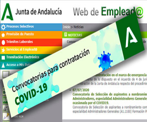 La Junta de Andalucía establece un procedimiento de emergencia para la contratación de personal para la prestación de los servicios esenciales durante la pandemia