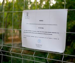 Clausuradas para el baño las pozas del balneario