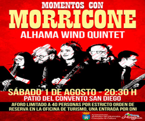 Momentos con Morricone, de Alhama Wind Quintet , será la única actividad musical de este fin de semana
