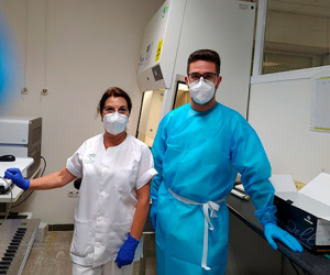 Inés y Maxi, dos alhameños contra el coronavirus