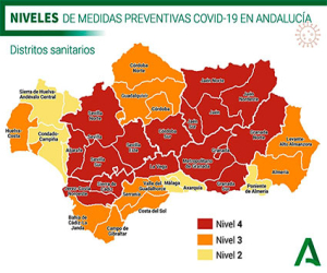Estas son las medidas para cada municipio andaluz según su nivel de alerta