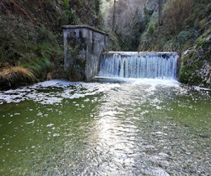 La borrasca Filomena resucita el río Grande de Jayena