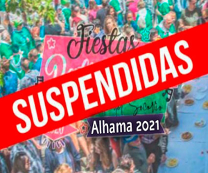 Ya es oficial la suspensión de la Candelaria, la Fiesta del Vino y los Carnavales de Alhama