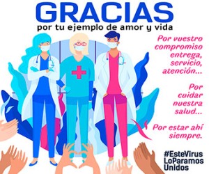 Gracias, por tu ejemplo de amor y vida