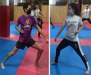 Los hermanos Óscar y Alicia Correa, al campeonato sénior de Andalucía de karate