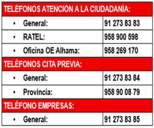 El SEPE cambia sus teléfonos