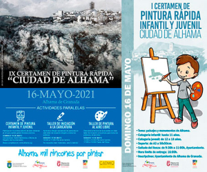 El IX Certamen de Pintura Rápida “Ciudad de Alhama” se celebra este domingo 16 de mayo