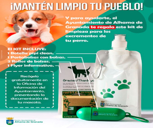¡Mantén limpio tu pueblo! de los excrementos de tu mascota