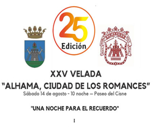 Programa de la 25 edición de la Velada de los Romances