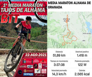 Unos 250 corredores participarán en la primera media maratón 'Tajos de Alhama BTT' del domingo 22 de agosto