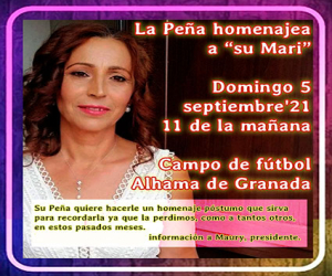 La Peña homenajea a “su Mari”, este domingo 5 de septiembre