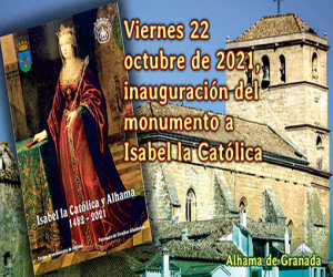El viernes 22 de octubre, inauguración del monumento a Isabel la Católica