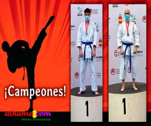 Los arenuscos Alejandro García Fernández y Germán González campeones del Trofeo de Navidad de Karate