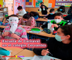 Taller total de Carnaval en el CEIP Cervantes
