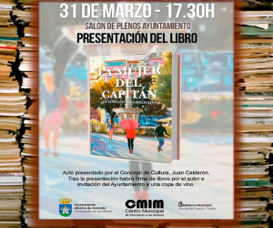 Antonio Funes presenta en Alhama su novela "La mujer del capitán"