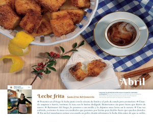 Este mes de abril disfrutamos de una buena leche frita