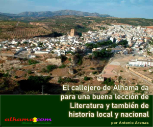 Rutas histórico-literarias por las calles de Alhama