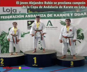 El joven Alejandro Rubio se proclama campeón de la Copa de Andalucía de Karate en Loja