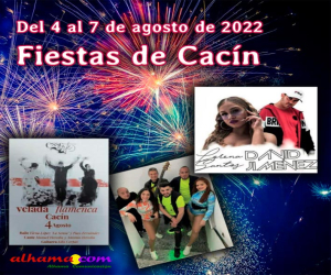 Del 4 al 7 de agosto fiestas de Cacín