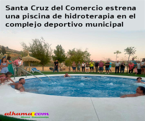Santa Cruz del Comercio estrena una piscina de hidroterapia en el complejo deportivo municipal